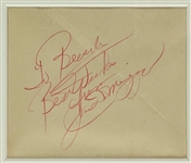 1950's Joe DiMaggio Signed Autograph Book Page – Gorgeous Vintage Signature (BAS)