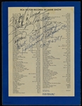 1957 Hank Snow Signed Souvenir Program Featuring Elvis Presley Photo – Also Signed by Jim Reeves and Others! (BAS) 