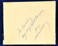 1956 Elvis Presley Autograph from His Famous Jacksonville “Florida Theatre” Concert Plus Original Autograph Book with Scotty Moore and Other Signatures (BAS) 