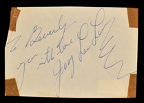 1957 SUN Records Stars Signed Collection with Jerry Lee Lewis, Billy Lee Riley and Jimmy Van Eaton Plus Others (6 Autographs) (BAS)
