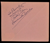 1957 SUN Records Stars Signed Collection with Jerry Lee Lewis, Billy Lee Riley and Jimmy Van Eaton Plus Others (6 Autographs) (BAS)