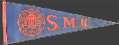 1960's NFL and College Football Pennant Collection of 6 with Dallas Cowboys, Green Bay Packers and Others