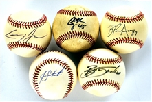 Group of 13 Single Signed Baseballs Incl. Jay Bruce, Ben Broussard Morgan Ensberg and others (BAS)