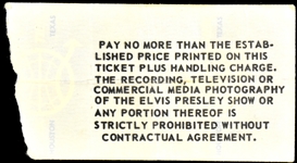 1977 Elvis Presley Ticket Stub for His LAST CONCERT June 26, 1977, at Indianapolis Market Square Arena