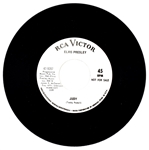 1967 Elvis Presley RCA Victor White Label “NOT FOR SALE” 45 RPM Single “Judy” / “There's Always Me” - No Sleeve (47-9287)