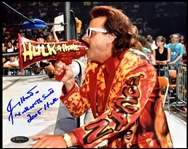 Wrestling Superstars Signed 8x10s – Bret “Hitman” Hart (2-JSA Certs) and Jimmy “Mouth of the South” Hart (2-BAS)