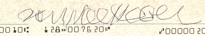 1994 John Lee Hooker Signed Personal Check (BAS)