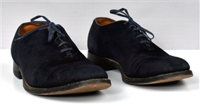 1956 Elvis Presley Owned and Worn Blue Suede Shoes -  Worn on the Infamous 1956 <em>Steve Allen Show</em> Appearance - Gifted to Memphis Mafia Member Alan Fortas