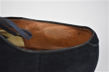 1956 Elvis Presley Owned and Worn Blue Suede Shoes -  Worn on the Infamous 1956 <em>Steve Allen Show</em> Appearance - Gifted to Memphis Mafia Member Alan Fortas