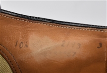 1956 Elvis Presley Owned and Worn Blue Suede Shoes -  Worn on the Infamous 1956 <em>Steve Allen Show</em> Appearance - Gifted to Memphis Mafia Member Alan Fortas