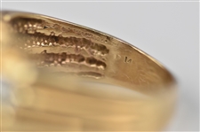 Elvis Presley Owned Stunning 14K Gold Ring with 49 Diamonds!