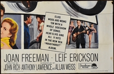 1964 <em>Roustabout</em> Six Sheet Movie Poster – Glorious Massive Poster!! Starring Elvis Presley