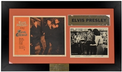 1958 Elvis Presley’s <em>King Creole</em> Dressing Room Door Sign in Framed Display with Lobby Card and Promo Photo - From the Trude Forsher Collection