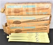 Group of 22 Vinatge “GO GO SOX” Chicago White Sox Little League Bats Signed by 2005 World Series Pitching Hero Bobby Jenks