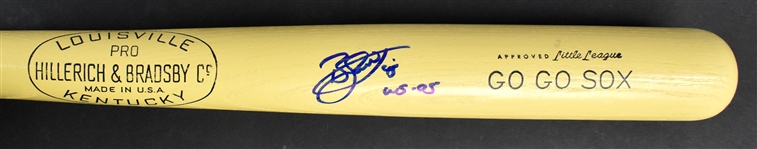 Group of 22 Vinatge “GO GO SOX” Chicago White Sox Little League Bats Signed by 2005 World Series Pitching Hero Bobby Jenks