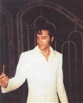 Elvis Presley Owned and Worn White Overcoat with Photos of Him Wearing in Las Vegas in 1969! Former Jimmy Velvet Collection