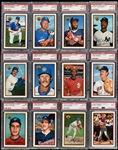 1989 Bowman Tiffany PSA-Graded Hall of Famers Collection of 23 with Many PSA GEM MINT 10s!