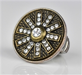 1970's Elvis Presley Owned Mexican Sundial Jumpsuit Companion Ring – Unusual Large Round Ring with Wristwatch-Like Band