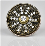 1970's Elvis Presley Owned Mexican Sundial Jumpsuit Companion Ring – Unusual Large Round Ring with Wristwatch-Like Band