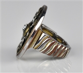 1970's Elvis Presley Owned Mexican Sundial Jumpsuit Companion Ring – Unusual Large Round Ring with Wristwatch-Like Band