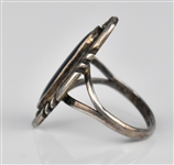 1960's Elvis Presley Owned Sterling Silver and Luminescent Blue Stone Ring -  “NAKAI” Maker's Mark - Gifted to His Cousin Patsy Presley
