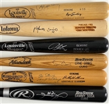 Chicago Cubs Hall of Famer and Stars Collection of Six Signed Bats – Including Ernie Banks, Ryne Sandberg, Billy Williams, Sammy Sosa, Alphonso Soriano and Derrek Lee