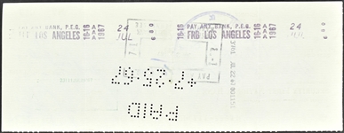 Johnny Cash Signed Check for CASH (BAS)
