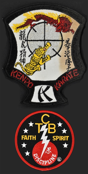 Elvis Presley "Kenpo" and "TCB" Karate Patches from His Uncle Vester Presley