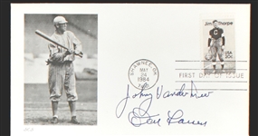 1930's-1970's Baseball Hall of Famer and Superstar Autograph Collection (8 Pieces) Incl. Jim “Catfish” Hunter (BAS)