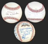 1930's-1970's Baseball Hall of Famer and Superstar Autograph Collection (8 Pieces) Incl. Jim “Catfish” Hunter (BAS)