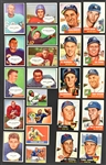 1940's-1960's Topps, Bowman, Fleer and Leaf Baseball and Fooball Shoebox Collection of 91 Different