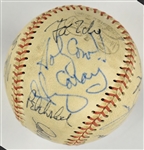 1970's MLB Superstar Pitchers Signed Baseball with Nolan Ryan, Mark Fidrych Plus Minnie Minoso, Haray Caray (BAS)