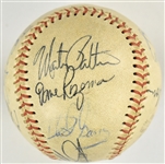 1970's MLB Superstar Pitchers Signed Baseball with Nolan Ryan, Mark Fidrych Plus Minnie Minoso, Haray Caray (BAS)