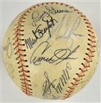 1970's MLB Superstar Pitchers Signed Baseball with Nolan Ryan, Mark Fidrych Plus Minnie Minoso, Haray Caray (BAS)