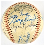 1976 Chicago White Sox Team Signed Baseball with Minnie Minoso, Nancy Faust (Organist) and76 ROY Mark Fidrych! (17 Signatures) (BAS)