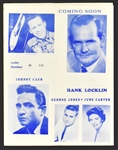1960's “Big 'D' Jamboree” Program Collection of 9 Featuring Johnny Cash, June Carter, George Jones and Others