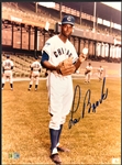Lou Brock <em>in His Chicago Cubs Uniform</em> Signed 8x10 Photo (AI Verified)