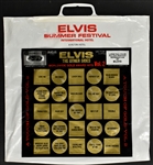 1971 Elvis Presley Las Vegas Summer Festival Concert Souvenir Plastic Bag Featuring <em>Elvis The Other Sides Worldwide Gold Award Hits Vol. 2</em>