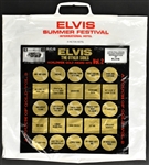1971 Elvis Presley Las Vegas Summer Festival Concert Souvenir Plastic Bag Featuring <em>Elvis The Other Sides Worldwide Gold Award Hits Vol. 2</em>