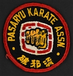 1970's Elvis Presley Worn PaSaRyu Karate Patch from His Instructor Kang Rhee