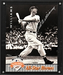 1992 Ted Williams Upper Deck Authenticated Limited Edition (66/521) Signed “All-Star Heroes” Giant Card - with Original UDA Box 