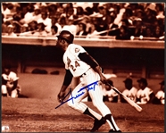 Baseball Hall of Famers and Superstars Signed Photos (5) Incl. Ted Williams and Willie Mays (BAS)