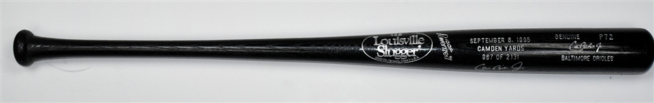 Cal Ripken Signed “September 6, 1995 Camden Yards” Limited Edition Bat (967/2131) (BAS)