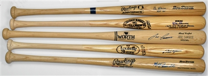 Baseball Hall of Famers and Superstars Signed Bats (5) Incl. Kaline, Schmidt and Others (BAS)