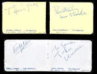 1963 Beatles Signed Autograph Book Pages – Paul McCartney, John Lennon, George Harrison and Ringo Starr (BAS)