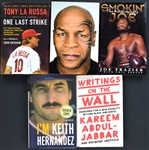 Signed Book Collection of Five Incl. Mike Tyson, Kareem Abdul-Jabbar and Others (BAS)