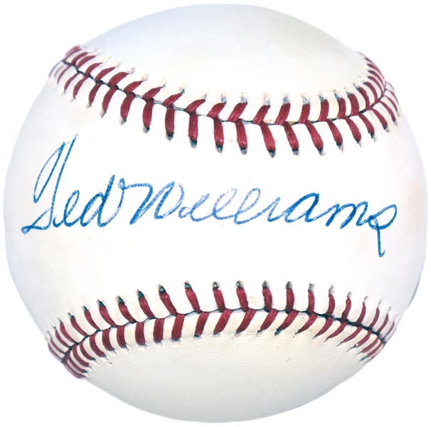 Ted Williams Single Signed Baseball (BAS)
