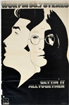 1969 Subway Poster Featuring Elvis Presley and John Lennon - WOR FM 98.7 New York City Radio Station - Gettin' It All Together