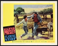 1960 <em>Flaming Star</em> Lobby Card Complete Set of 8 – Starring Elvis Presley – Incl. Three Studio 8x10 Promo Photos