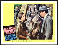 1960 <em>Flaming Star</em> Lobby Card Complete Set of 8 – Starring Elvis Presley – Incl. Three Studio 8x10 Promo Photos